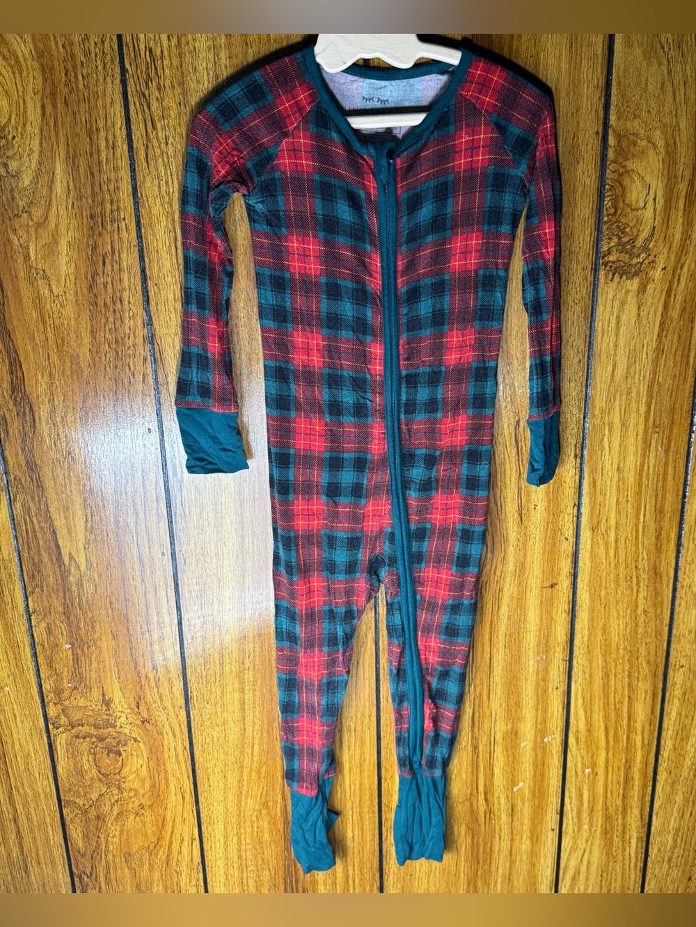 Little Sleepies Plaid One Piece Zippy Sleeper 18-24 Months Neutral Holiday Comfy